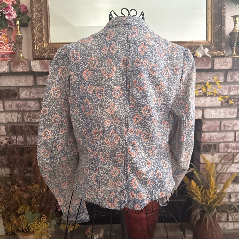 Free people Floral Printed Blazer Sz 6 - Picture 6 of 8